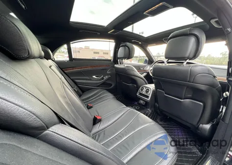 2015 Mercedes-Benz S 550 4Matic из США, поврежденный, VIN WDDUG8FB3FA161374